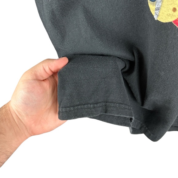 Vintage Y2K Hanes Guitar Player Music Band Graphic Shirt Size L